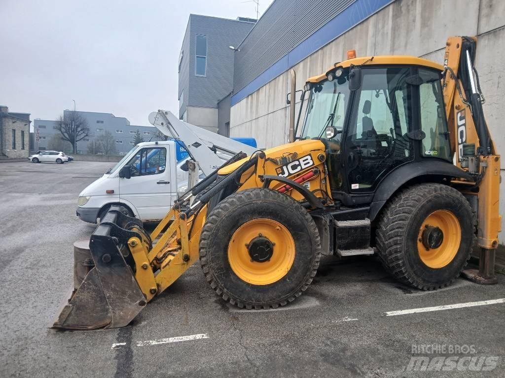 JCB 4cxAEC joystick Товарач със заден ексватор