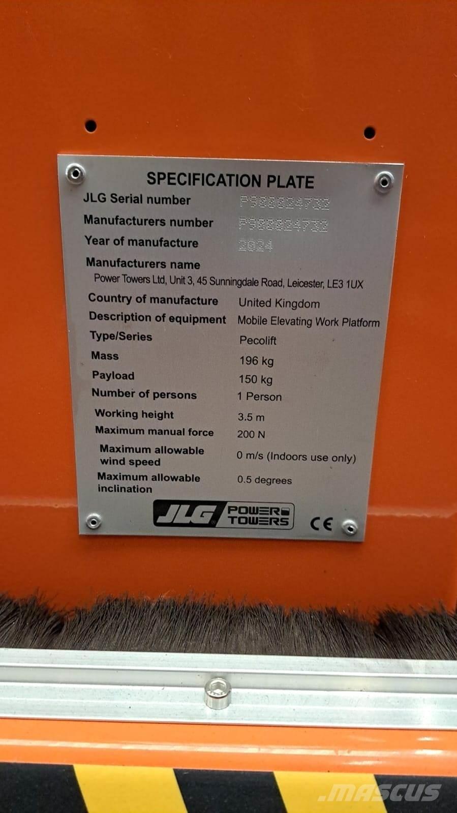 JLG Pecolift Други вишки и платформи