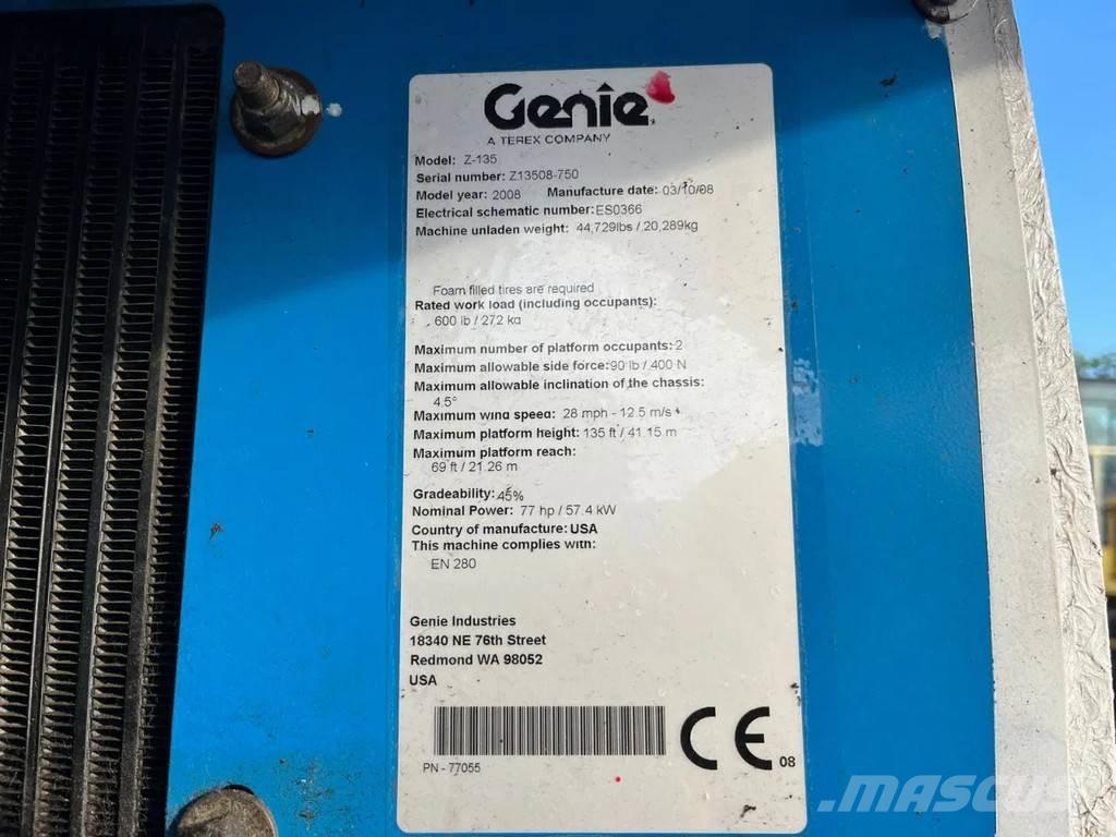 Genie Z-135 Съчленени стрелови подемници