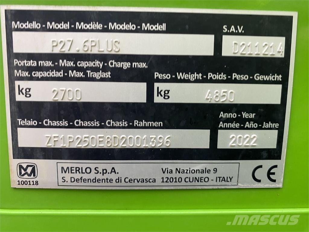 Merlo P27.6 PLUS Телескопични товарачи