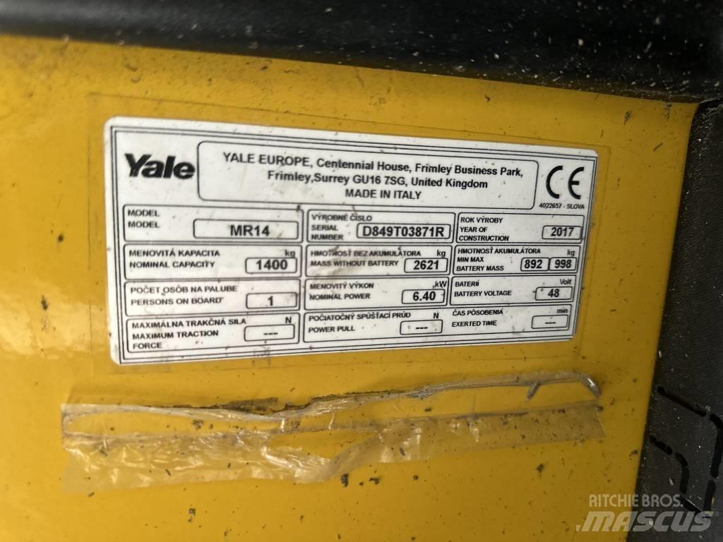 Yale mr14 Ретрак/ Високоповдигач с изместване на вилката напред
