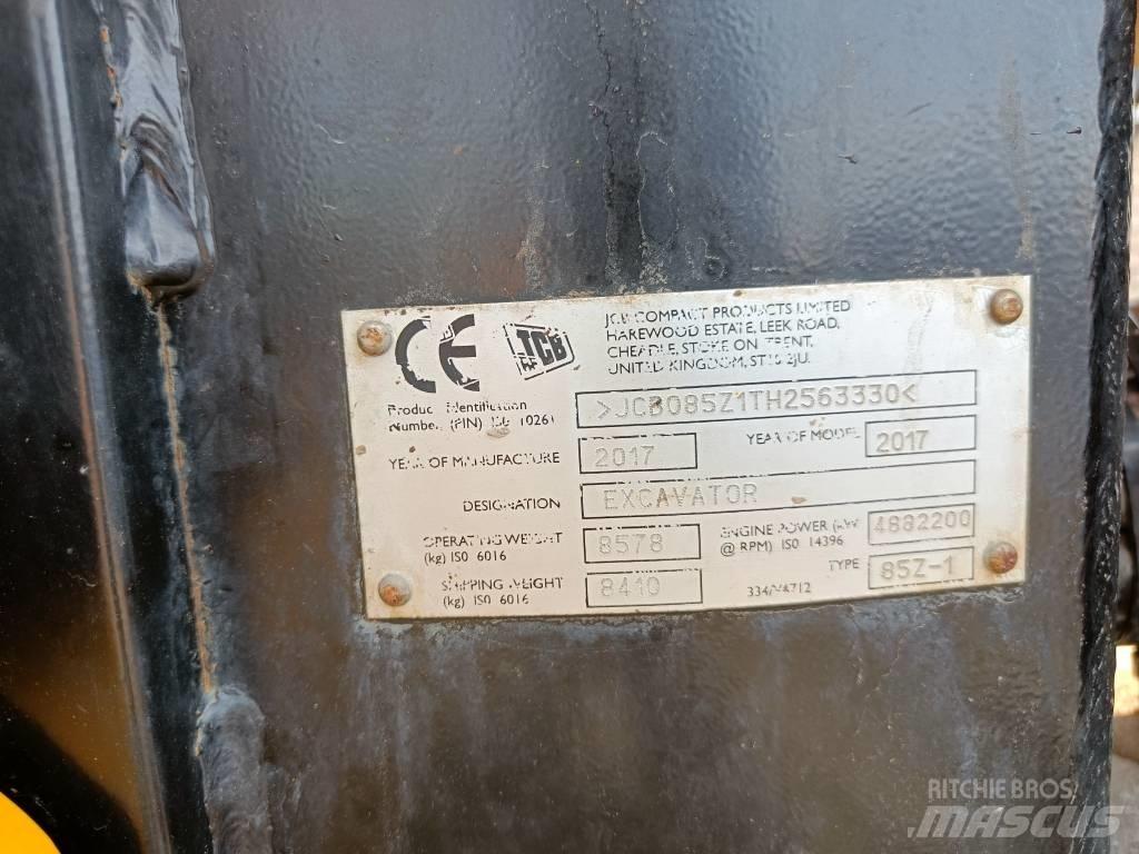 JCB 85Z-1 ECO Средни екскаватори 7т - 12т