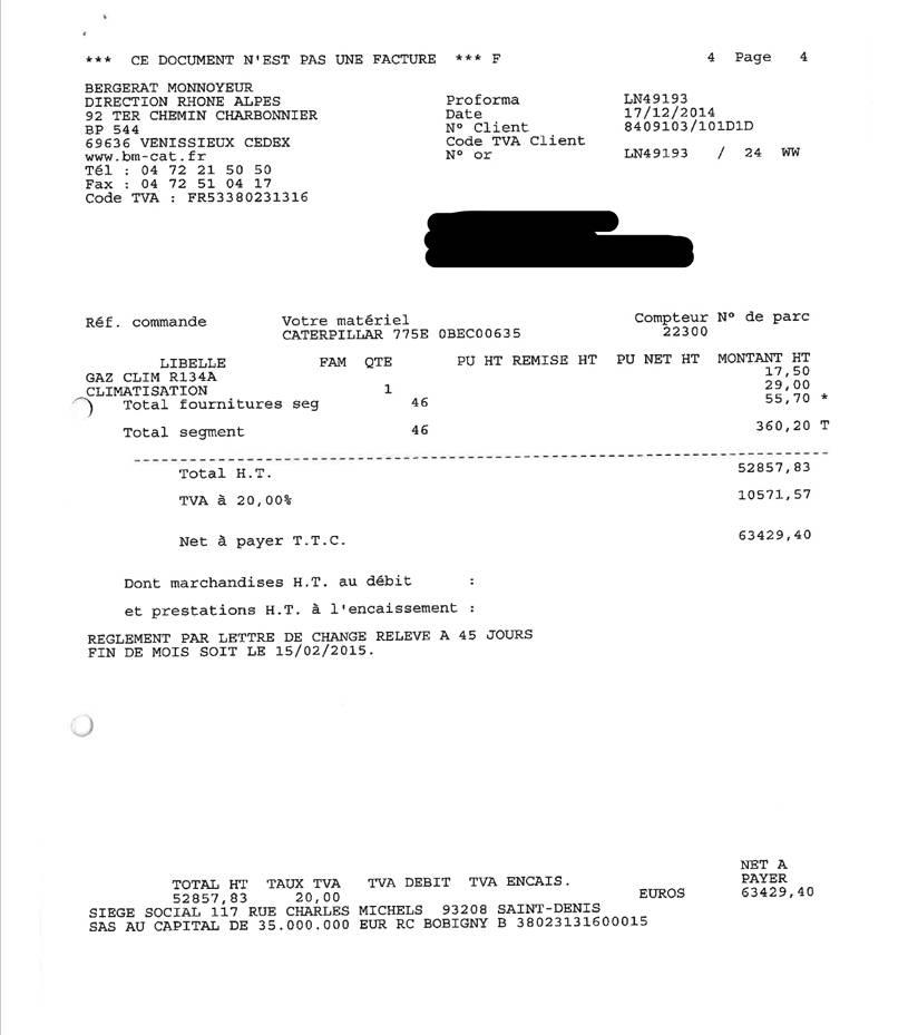 CAT 775 E Твърди самосвали
