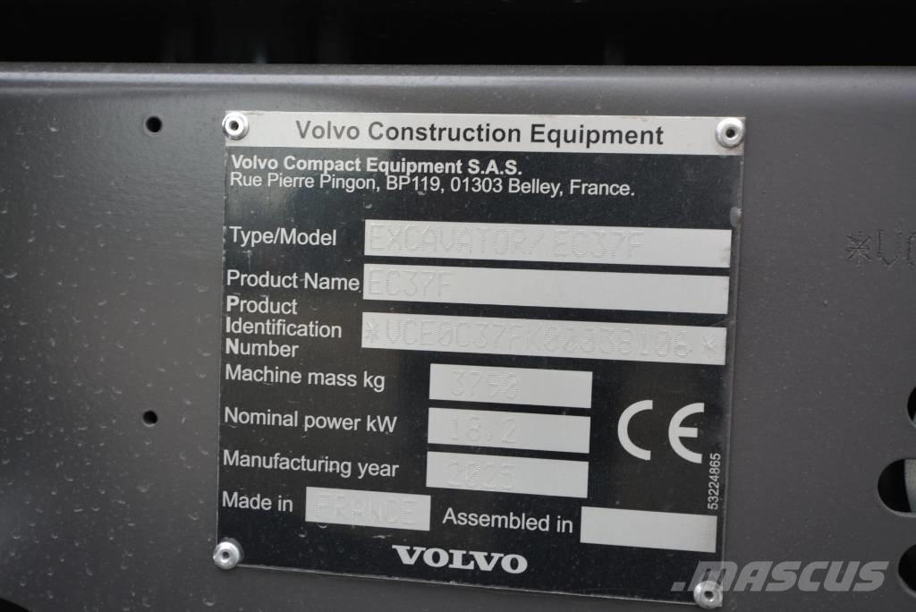 Volvo EC 37 F Aircon Мини екскаватори < 7 т