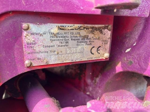 Takeuchi TB 210 Мини екскаватори < 7 т
