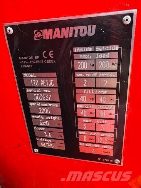 Manitou 120 AET JC Съчленени стрелови подемници