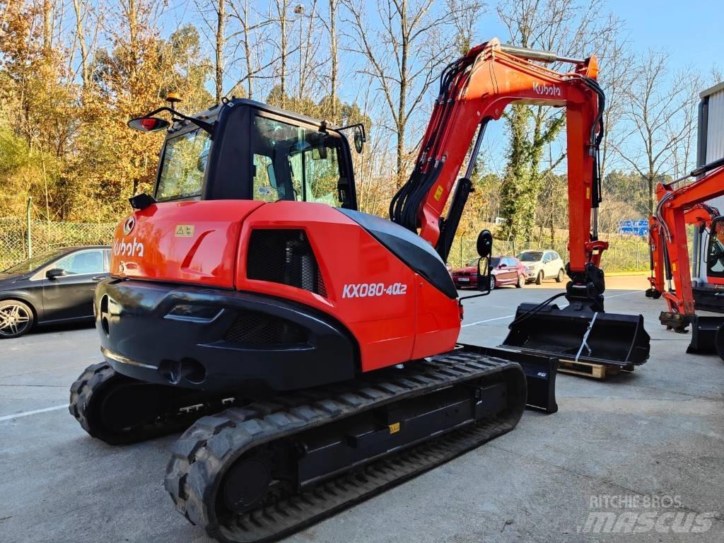 Kubota KX080-4a2 Средни екскаватори 7т - 12т