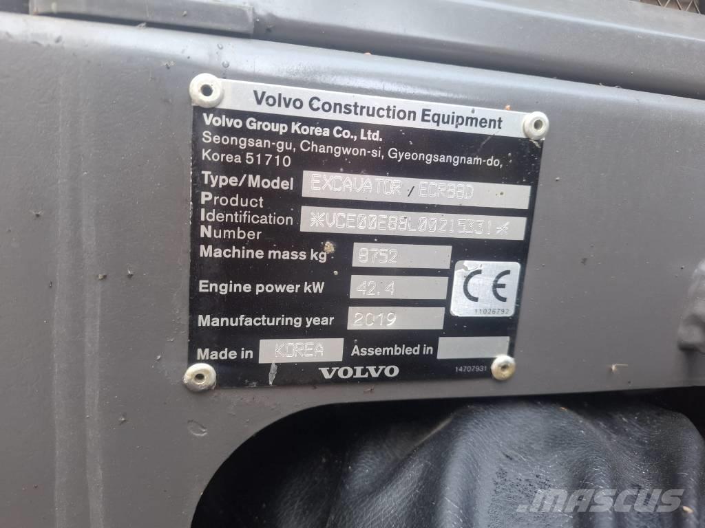 Volvo ECR 88 D Средни екскаватори 7т - 12т
