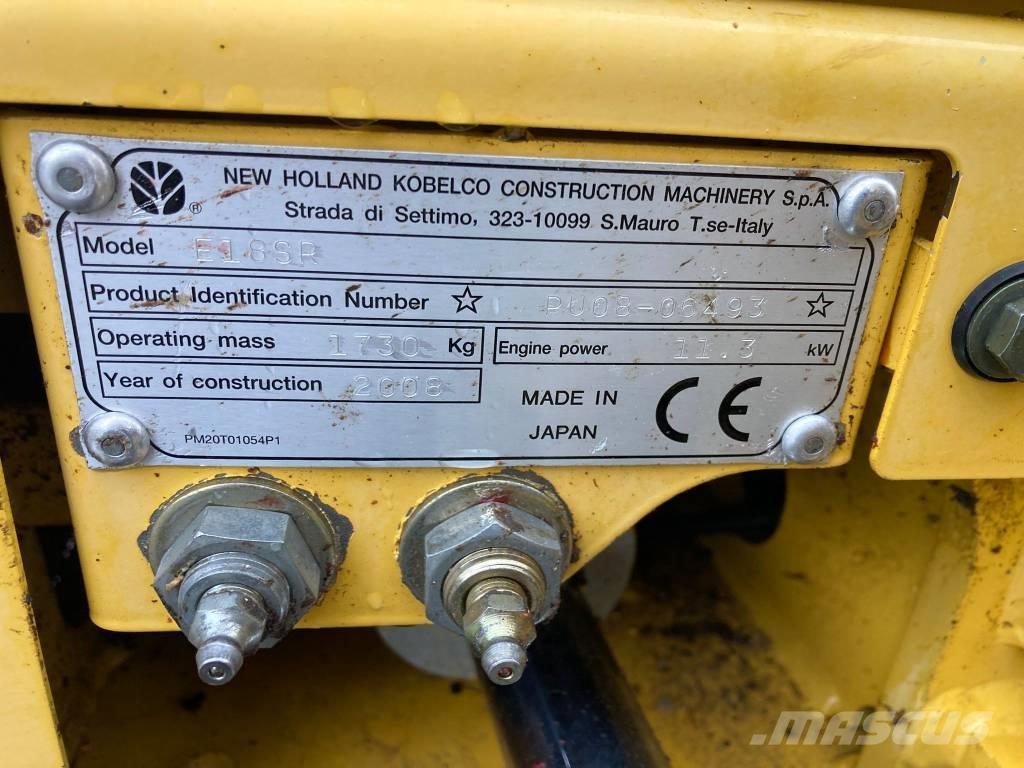 New Holland E 18 SR Мини екскаватори < 7 т