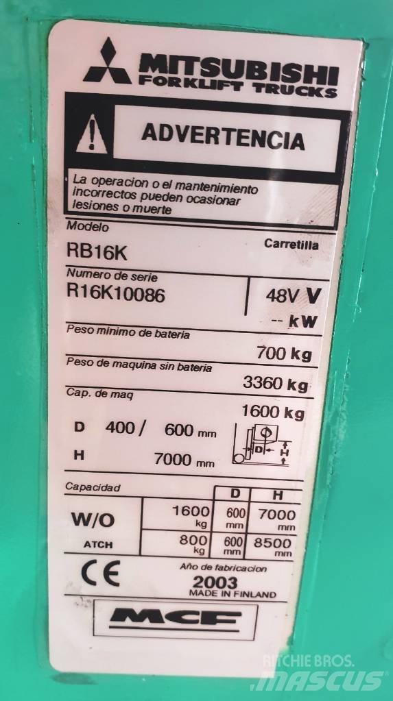 Mitsubishi RB16K Ретрак/ Високоповдигач с изместване на вилката напред