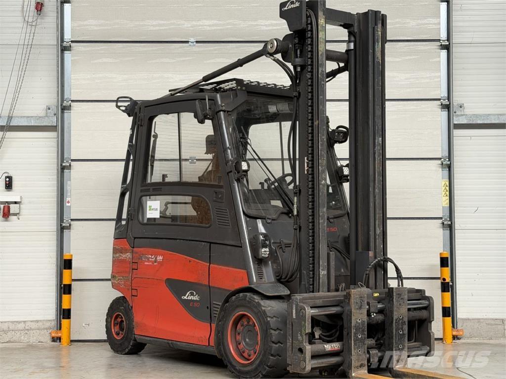 Linde E50HL-01 Електрически вилични кари-повдигачи