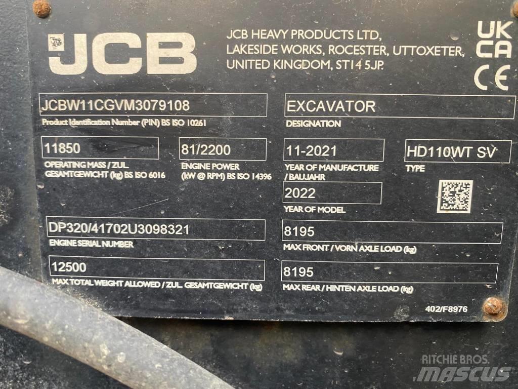 JCB 110 W Колесни екскаватори