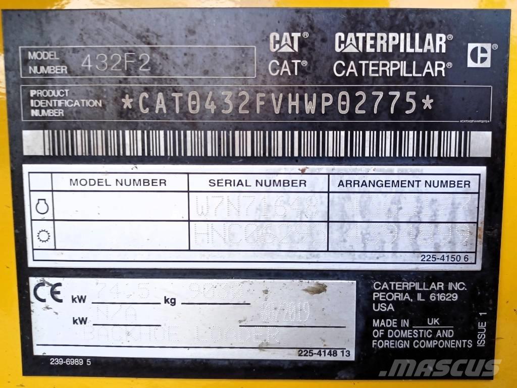 CAT 432 F Товарач със заден ексватор