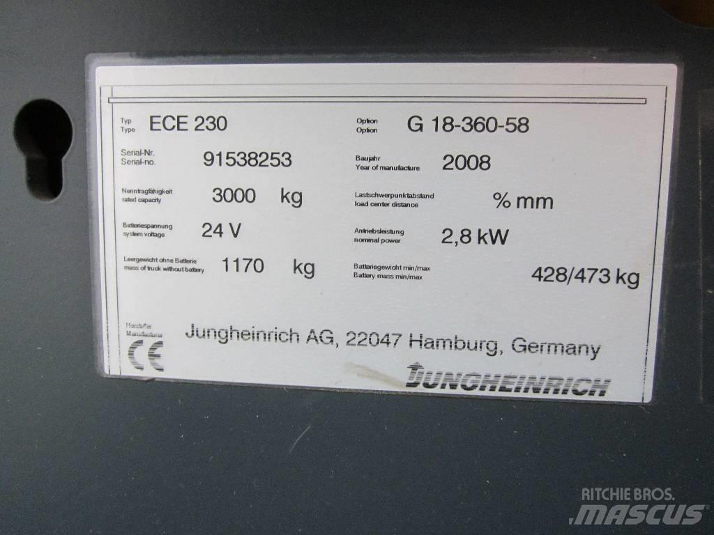 Jungheinrich ECE230 Електрически вилични кари-повдигачи
