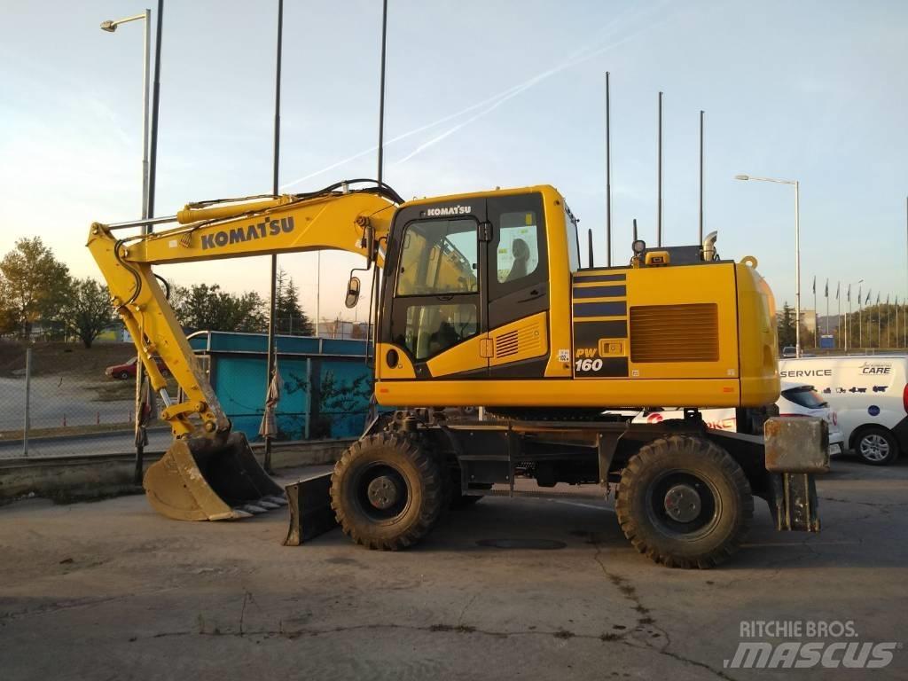Komatsu pw160-11 Колесни екскаватори