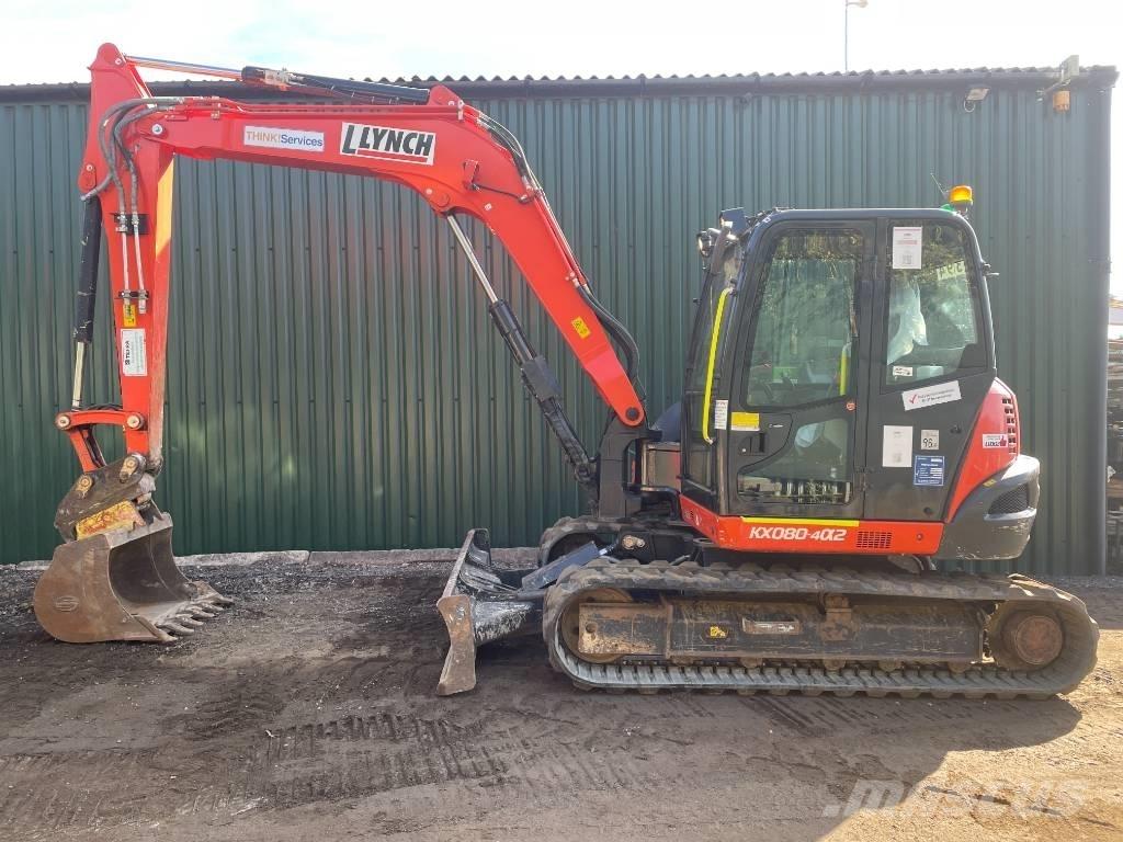 Kubota KX 080-4a2 Средни екскаватори 7т - 12т