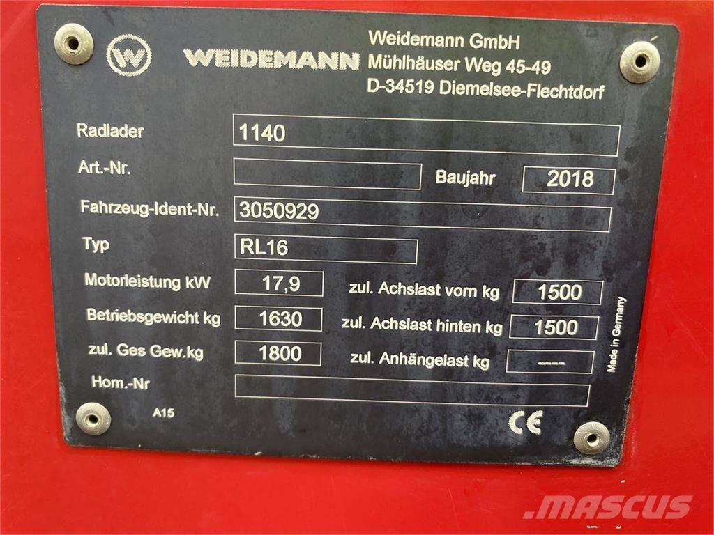 Weidemann 1140 Многофункционални товарачи