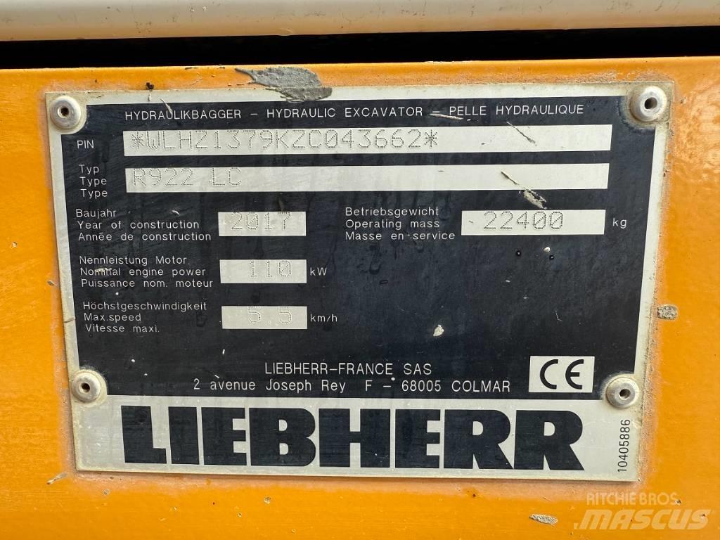 Liebherr R 922 LC Верижен екскаватор