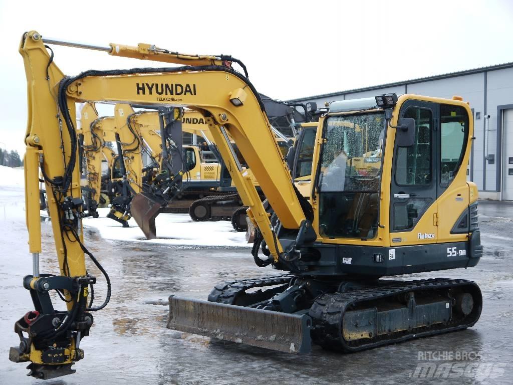 Hyundai R 55-9A Мини екскаватори < 7 т