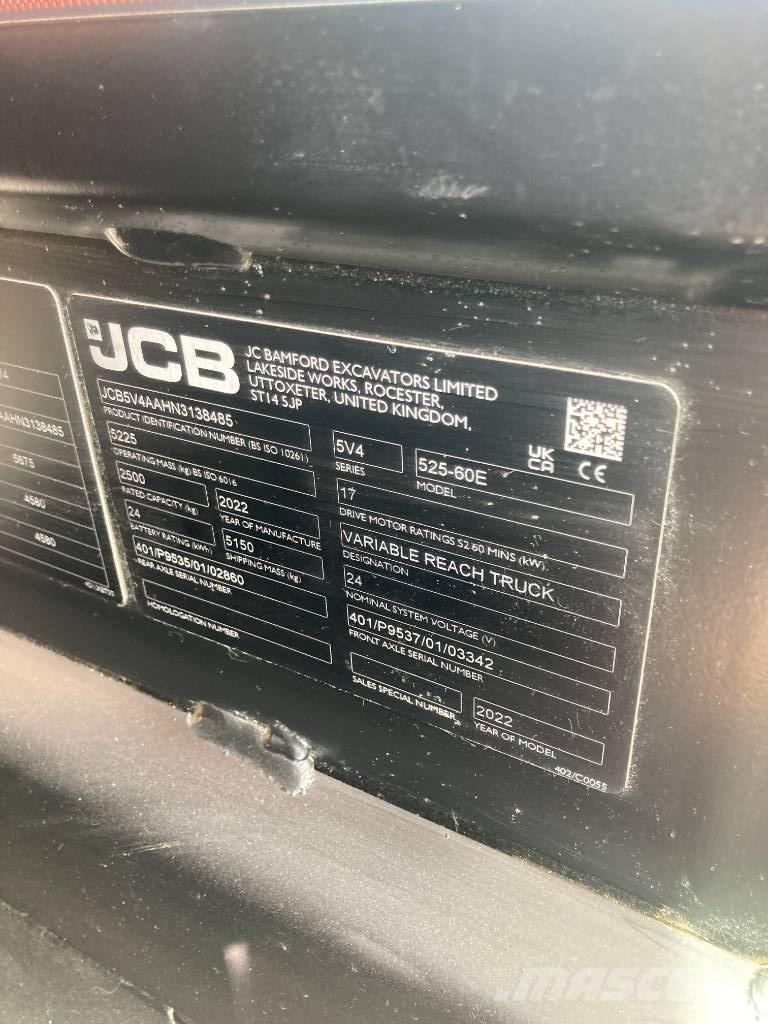 JCB 525-60 E Телескопични товарачи