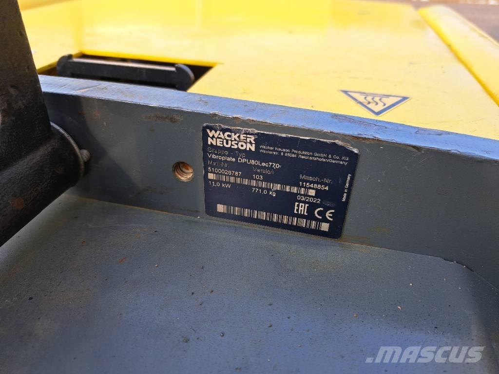 Wacker Neuson DPU 80 Уплътнители за плочи
