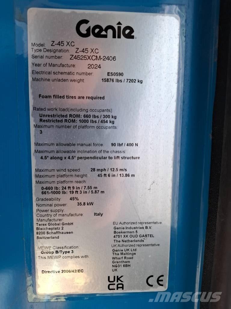 Genie Z45XC Съчленени стрелови подемници