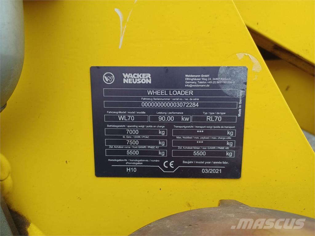 Weidemann WL70 Колесни товарачи