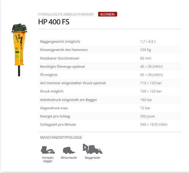 Indeco HP 400 FS Чукове/Раздробители
