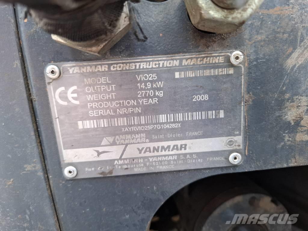Yanmar ViO25 Мини екскаватори < 7 т