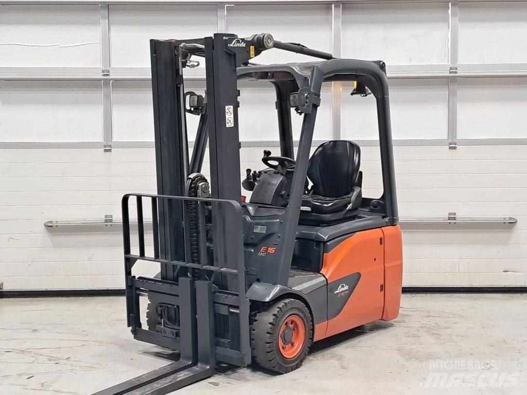 Linde E16C-02 Електрически вилични кари-повдигачи