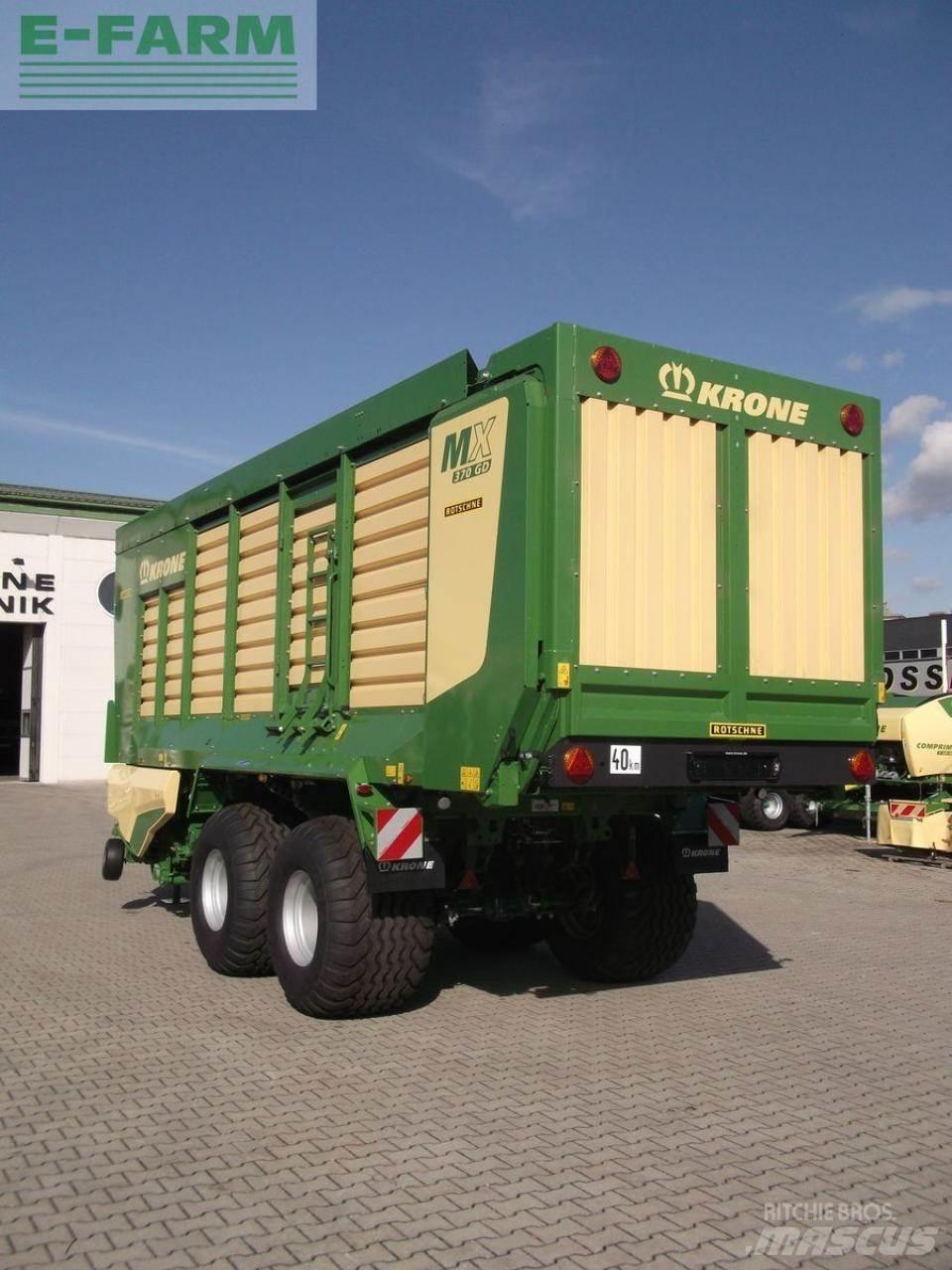 Krone mx 370 gd Ремаркета за зърно / силаж
