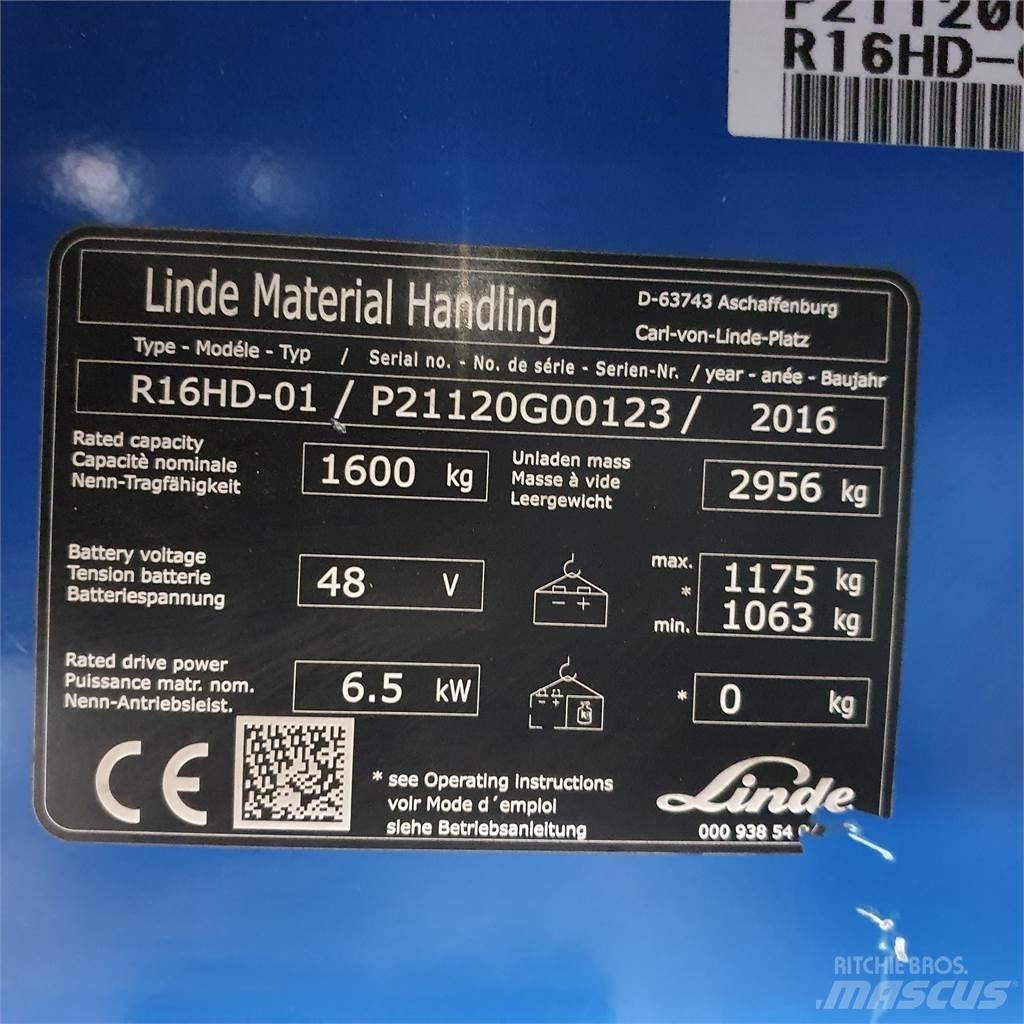 Linde R16HD Ретрак/ Високоповдигач с изместване на вилката напред