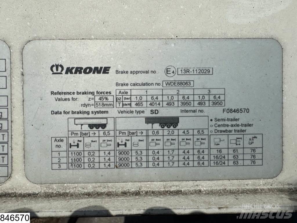 Krone Tautliner Брезентови полуремаркета
