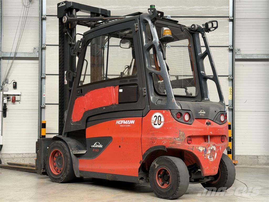Linde E50HL-01 Електрически вилични кари-повдигачи