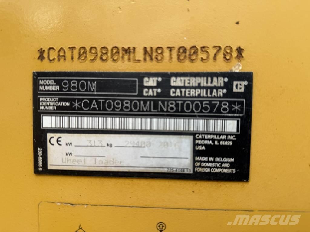 CAT 980M shovel + Bak Колесни товарачи