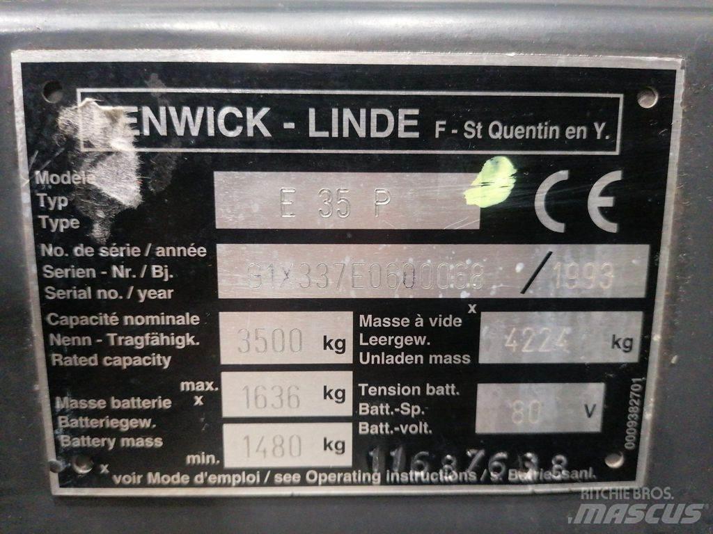 Linde E35P Електрически вилични кари-повдигачи