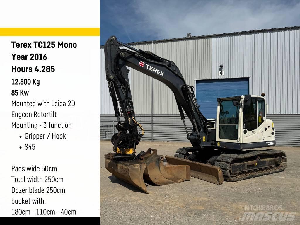 Terex Ecotec TC125 Средни екскаватори 7т - 12т