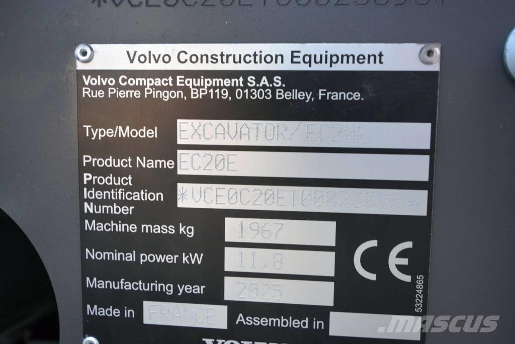 Volvo EC 20 E Мини екскаватори < 7 т