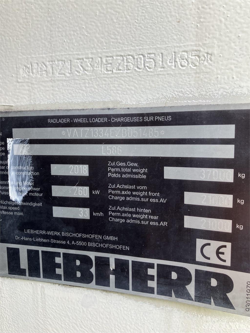 Liebherr L586 Xpower Колесни товарачи