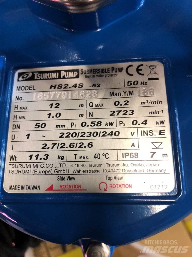 Tsurumi HS2.4S-52 Други компоненти