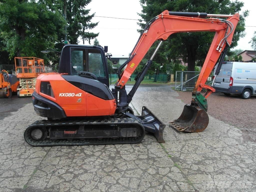 Kubota KX 080-4 Средни екскаватори 7т - 12т