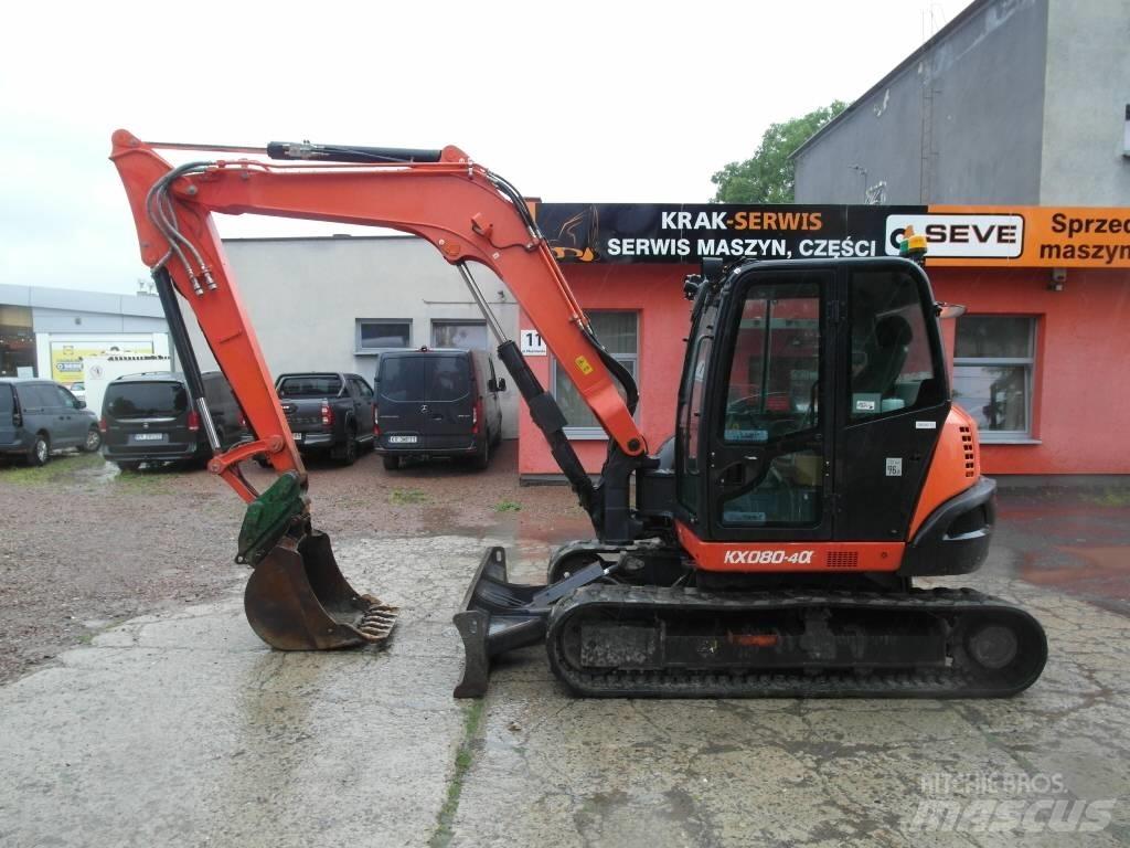 Kubota KX 080-4 Средни екскаватори 7т - 12т