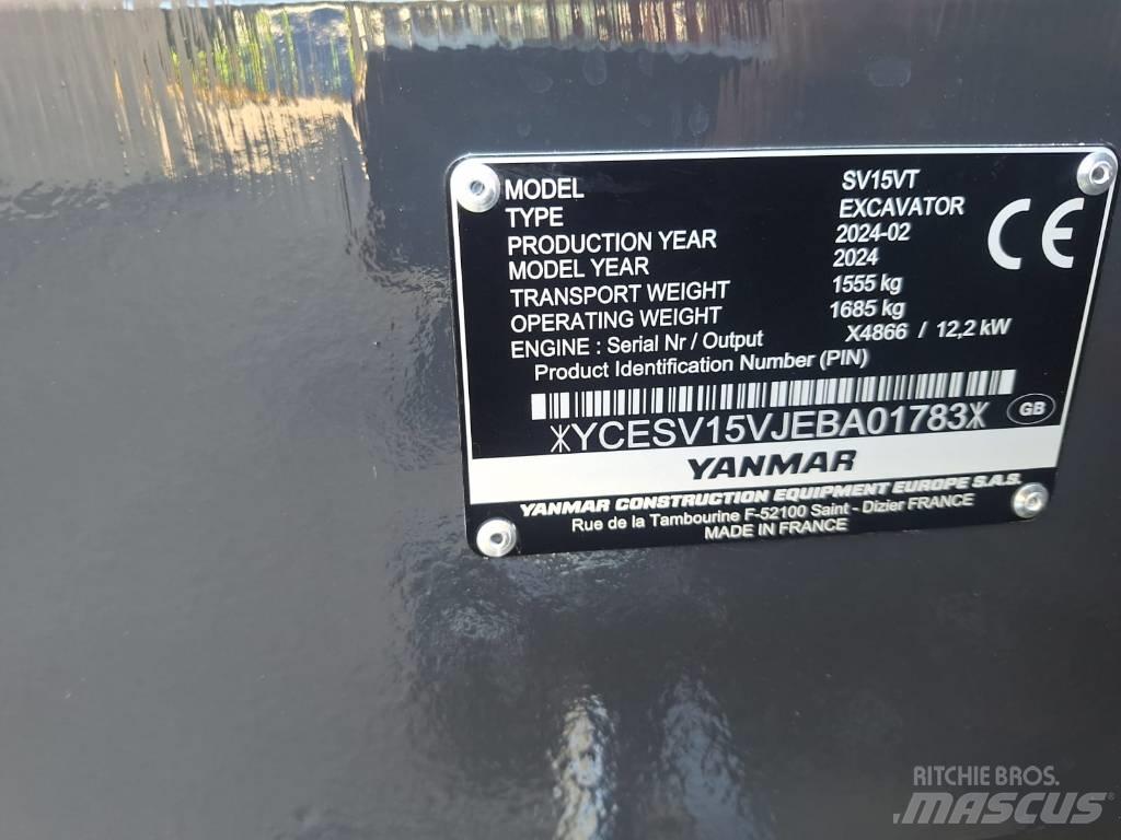 Yanmar SV 15 Мини екскаватори < 7 т