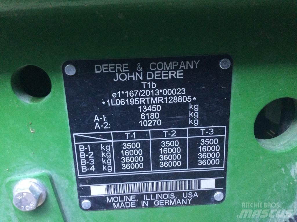 John Deere 6195R Трактори