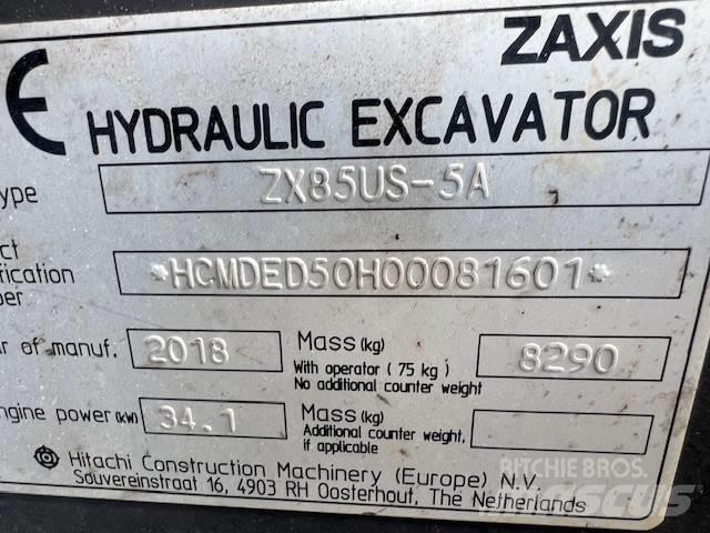 Hitachi ZX85US-5A Средни екскаватори 7т - 12т