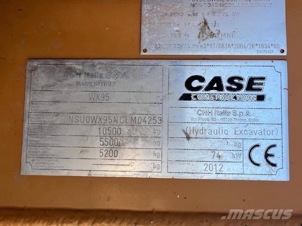 CASE WX 95 Колесни екскаватори