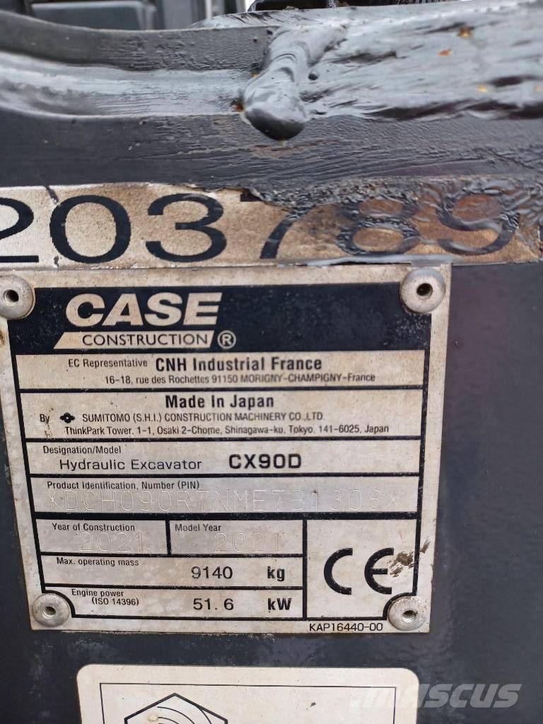 CASE CX 90 D Средни екскаватори 7т - 12т