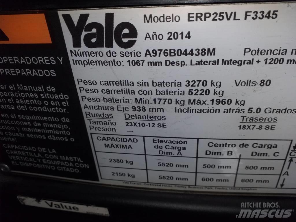 Yale ERP25VL Електрически вилични кари-повдигачи