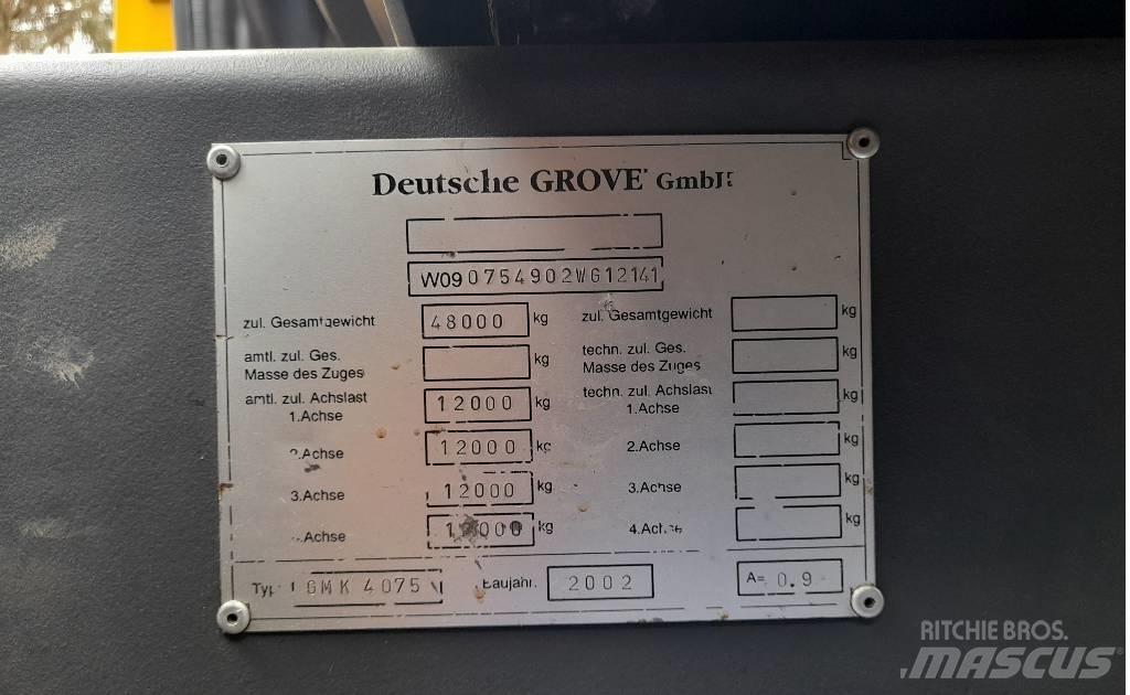 Grove GMK 4075 Всъдеходни кранове