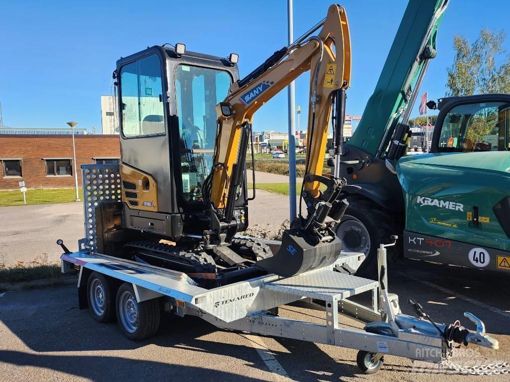 Sany 1.8 T Med Släp Мини екскаватори < 7 т